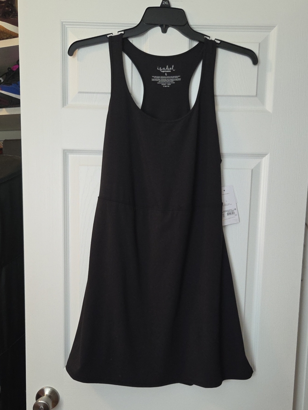 NWT-Isabel Sz.L Black Dress w/shorts